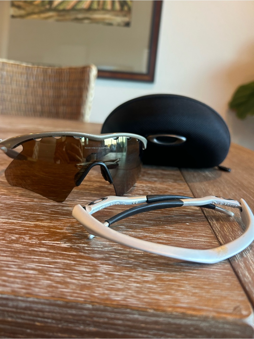 2 Men's Oakley M Frame RARE Heater-Gold & Silver!